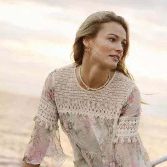 Anthropologie Dresses & Skirts - ANTHROPOLOGIE Christianne Embroidered Lace Tunic